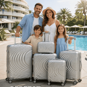 Висок клас авио спинъри ТR SILVER ABS- 5 броя, разширяващи се, четири въртящи колелца,заключване с цифров шифър, всички екстри, куфари